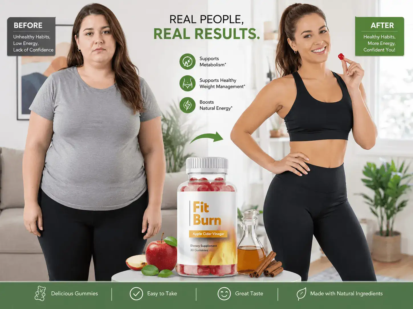 Fit Burn ACV keto gummies customer results weight management